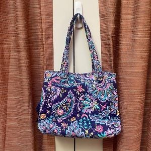 Vera Bradley Signature Mini Multi-Compartment Crossbody, French paisley pattern